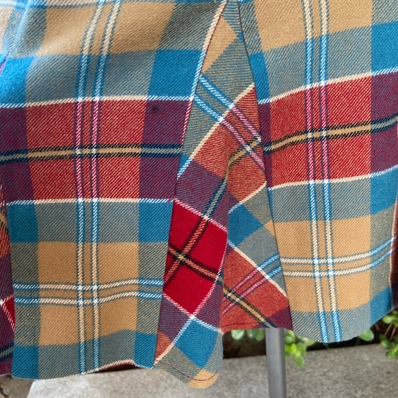 L.A.M.B. Plaid avant-garde skirt lined sz 6 - Picture 8 of 12